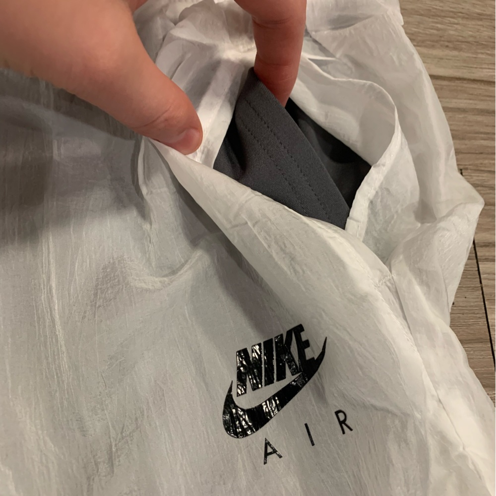 White Mesh Layer Nike Air Jogger Pants Small - Picture 8 of 8